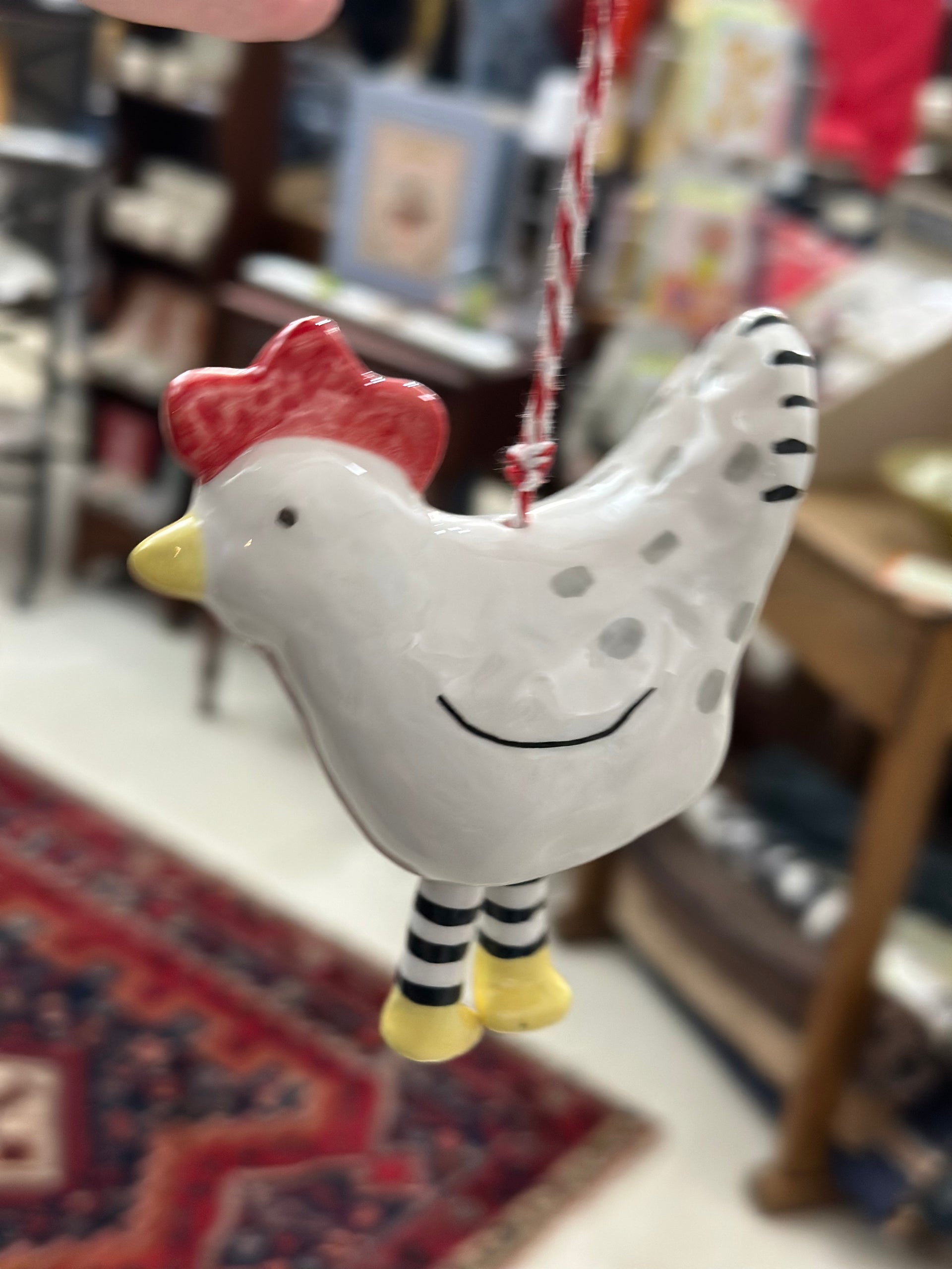 Chicken Bell Ornament Glory Haus, Inc Christmas Ornament