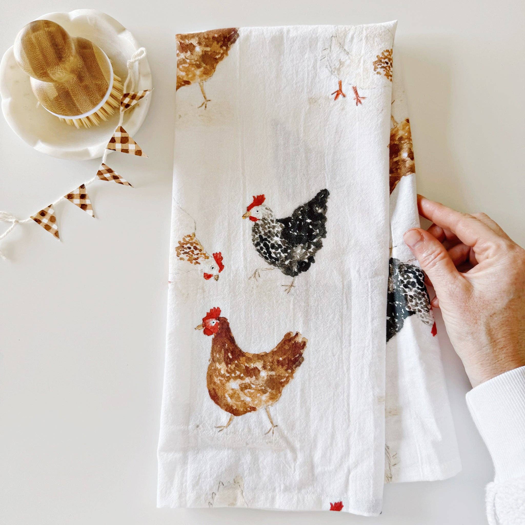 mattie-bs.com Chickens Tea Towel - Thumbnail 2
