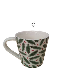 Thumbnail for Christmas Botanical Mug, Porcelain One Hundred 80 Degrees Mug C