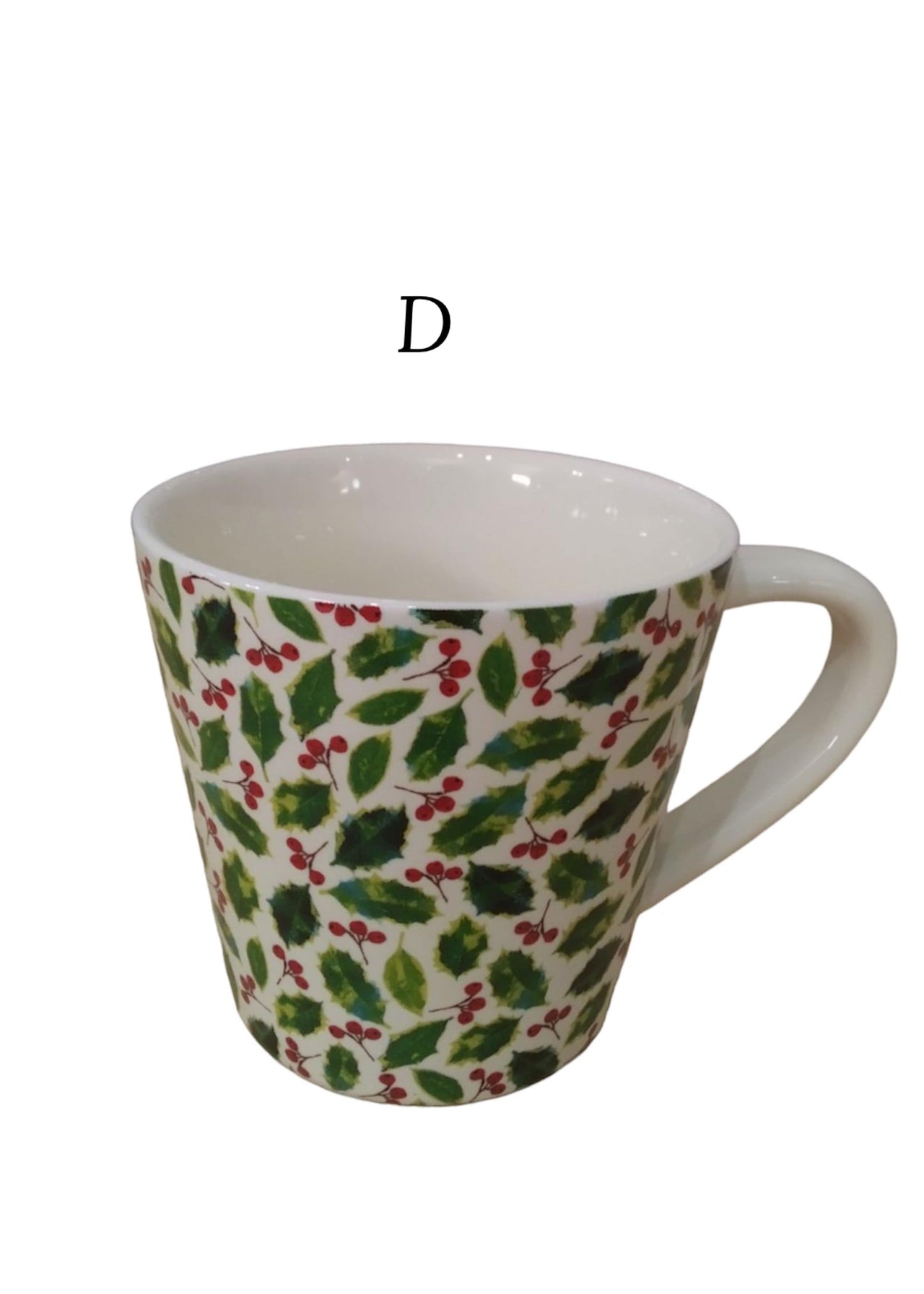 Christmas Botanical Mug, Porcelain One Hundred 80 Degrees Mug