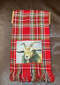 Thumbnail for Christmas Farm Animal Kitchen Towels Primitives by Kathy Tea towel Christmas Goat