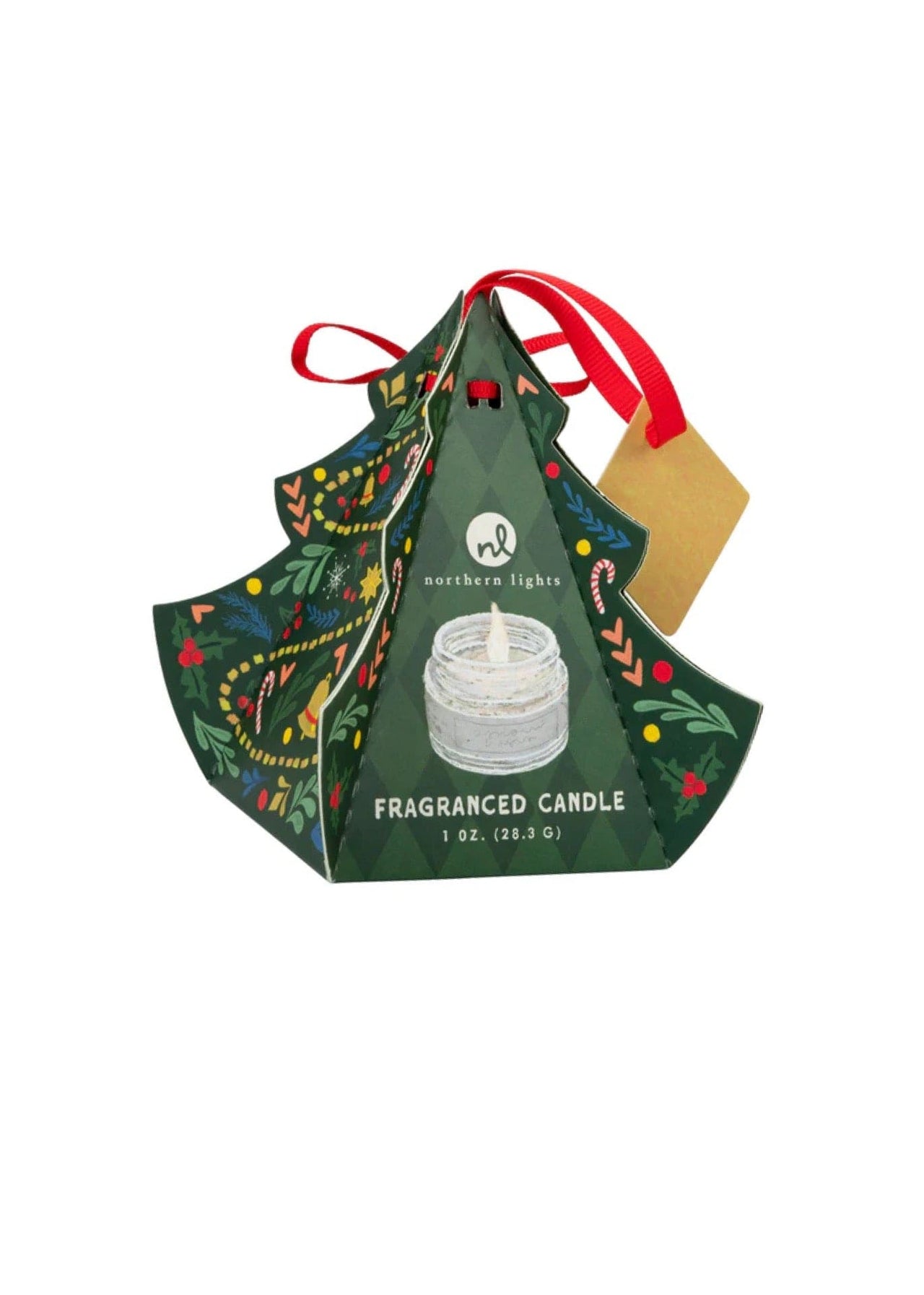 Christmas votive ornament Northern Lights Candle