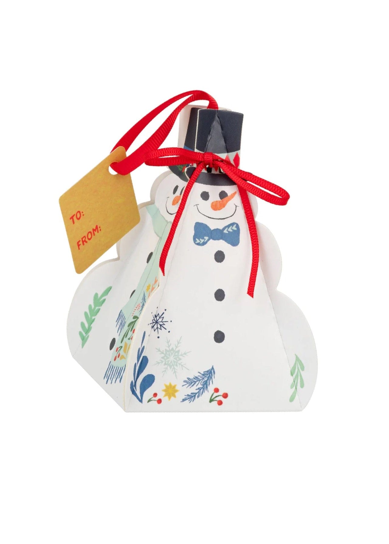 Christmas votive ornament Northern Lights Candle Snowman