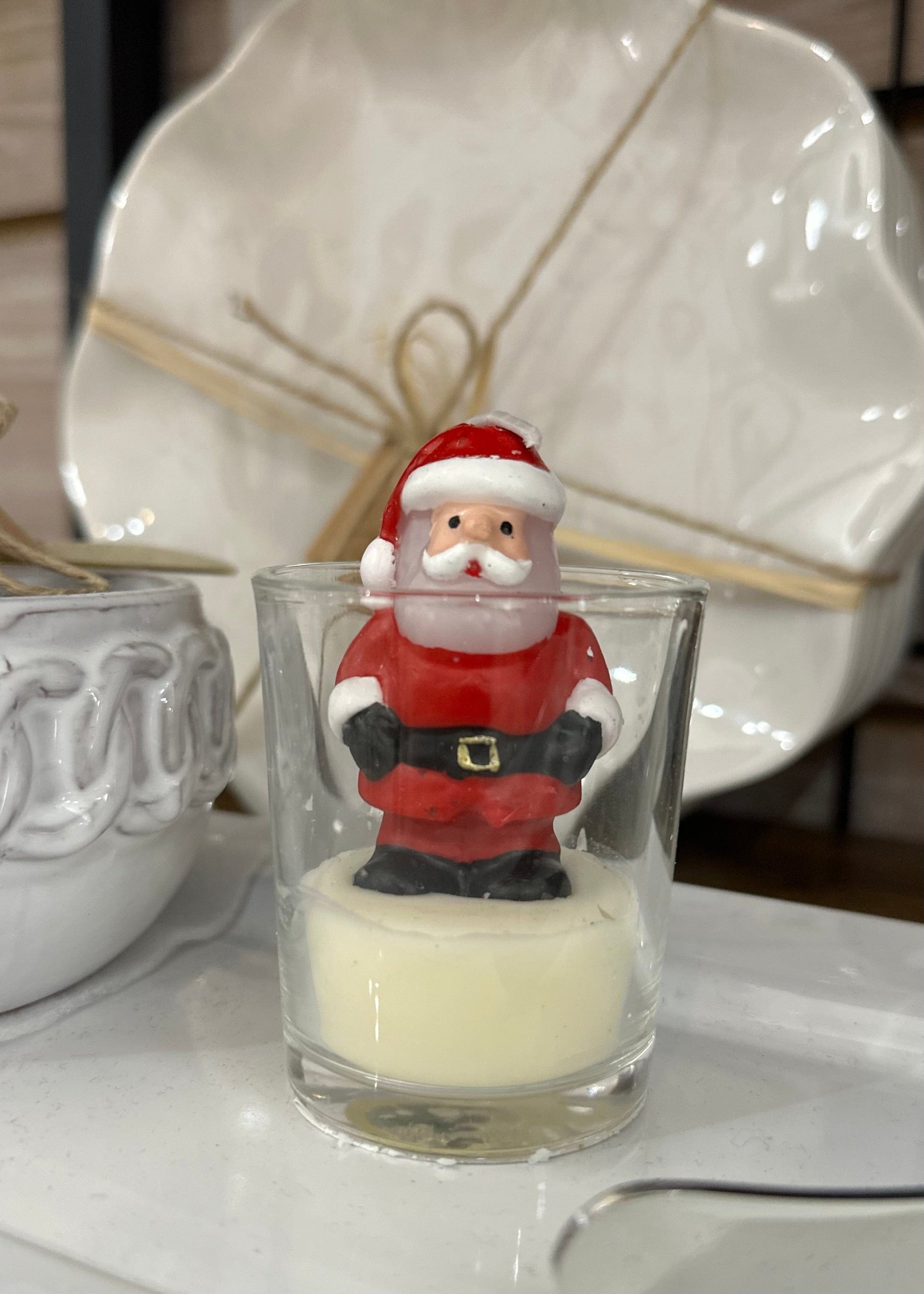Christmas Votives by Mud Pie Mud Pie Candle Santa