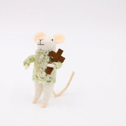 Church Mouse with Cross Ornament Trade Cie LLC Christmas Ornament