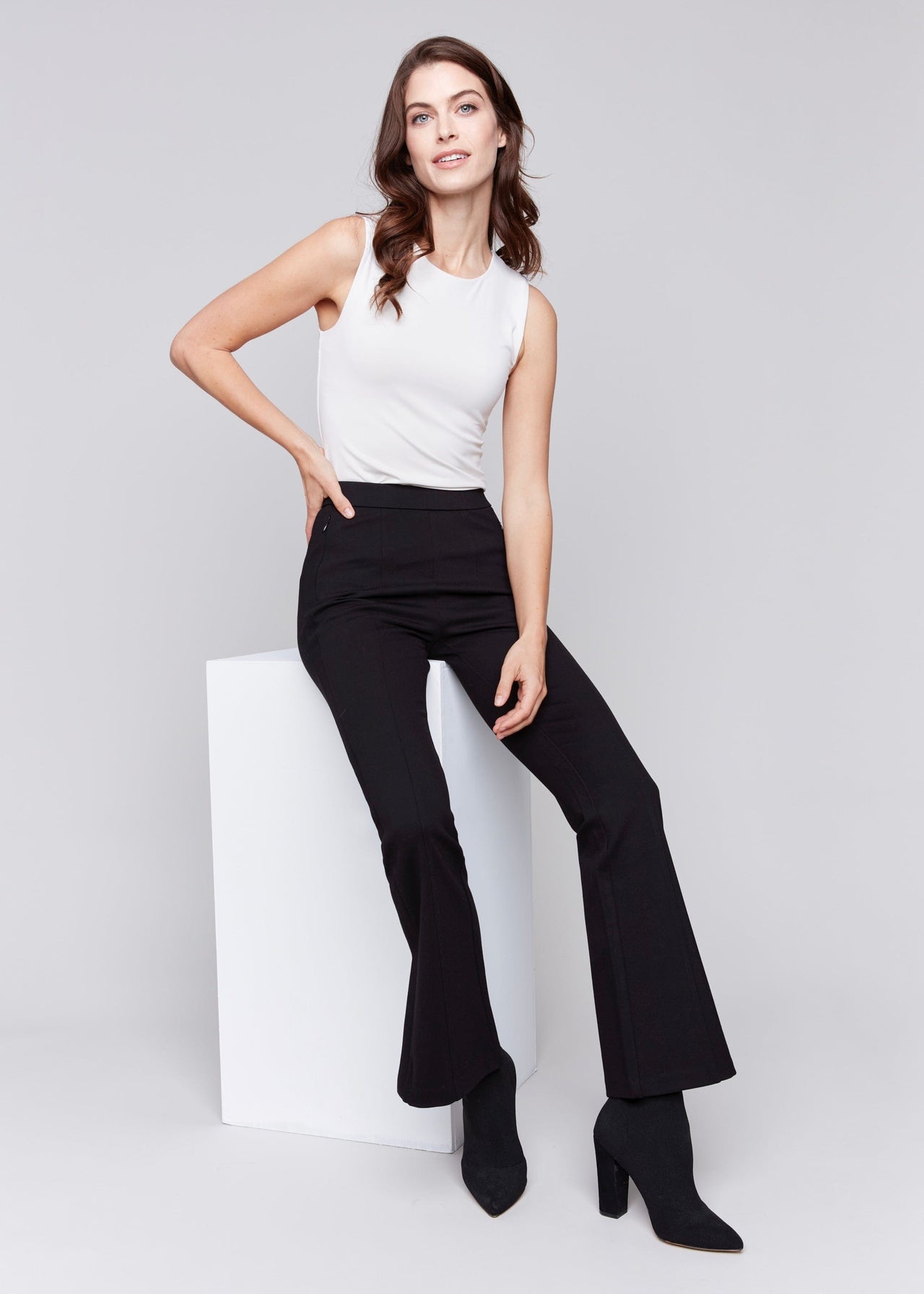 Classic Black Flare Pant Charlie B Pant