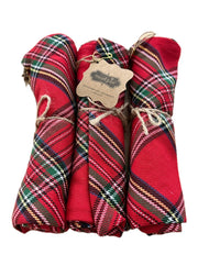 Classic Christmas Towels Mud Pie HOLIDAY Tartan