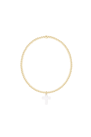CLASSIC GOLD 2MM BRACELET -
BLESSED CRYSTAL CHARM e.newton Designs BRACELET