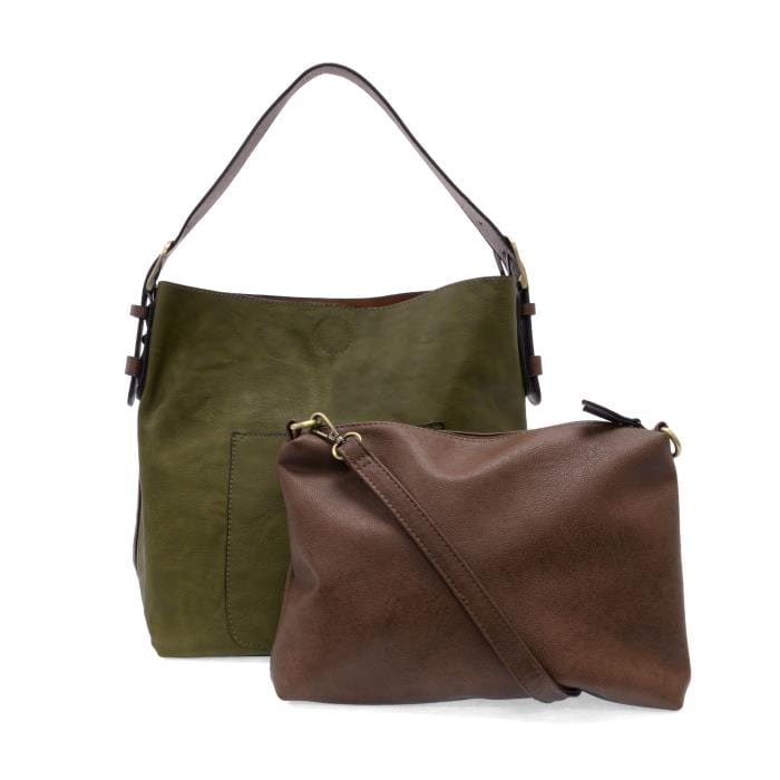 Classic Hobo Handbag | Olive Brine/Coffee Joy Susan Handbag & Wallet Accessories