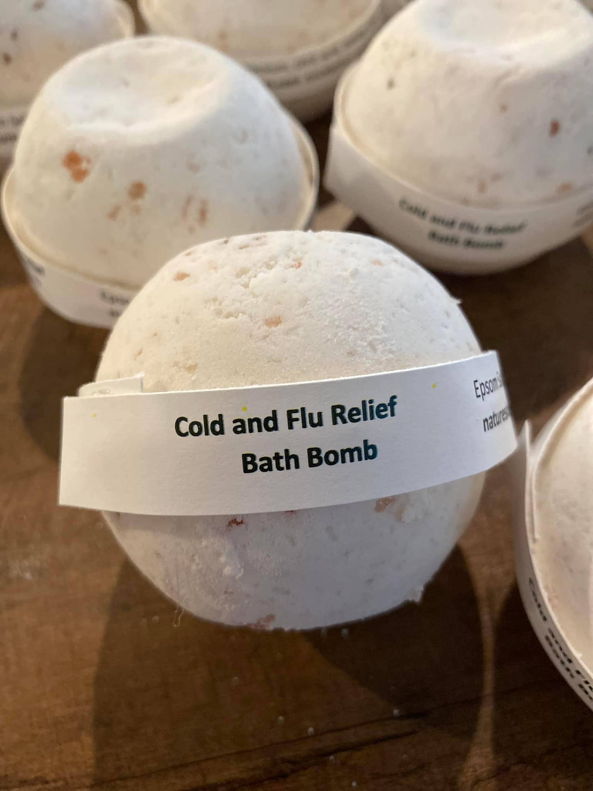 Cold and Flu Bath Bomb - Essential for inventory Nature's Love Product
