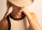 Colorful Epoxy Cowboy Boot Charm - 18K Gold PVD Stainless: Gold / White WJW