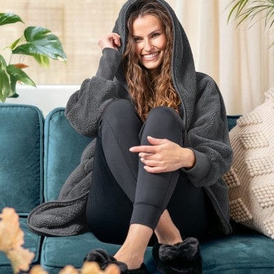 Comfort Zone One Size Cardigan - Charcoal DM Merchandising Cardigan