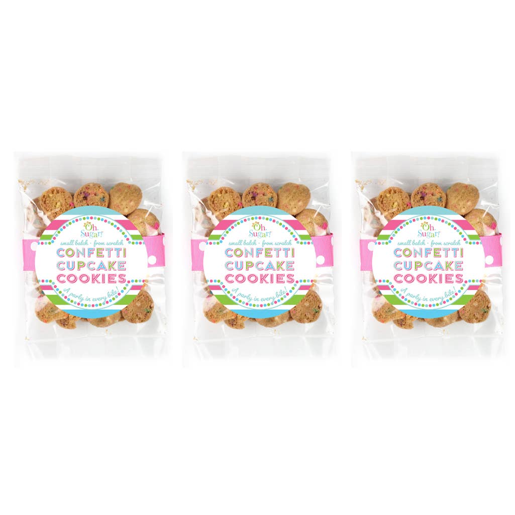 Cookie Bags - Everyday Mixed Flavor Bags - Small - 42 Bags: Four Assorted Flavors - 3 Jars each flavor Oh, Sugar!