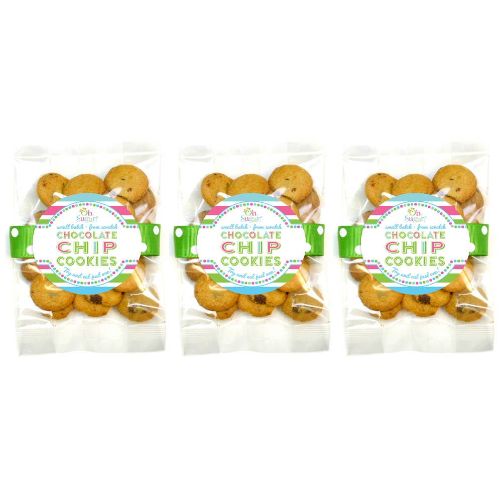 Cookie Bags - Everyday Mixed Flavor Bags - Small - 42 Bags: Four Assorted Flavors - 3 Jars each flavor Oh, Sugar!