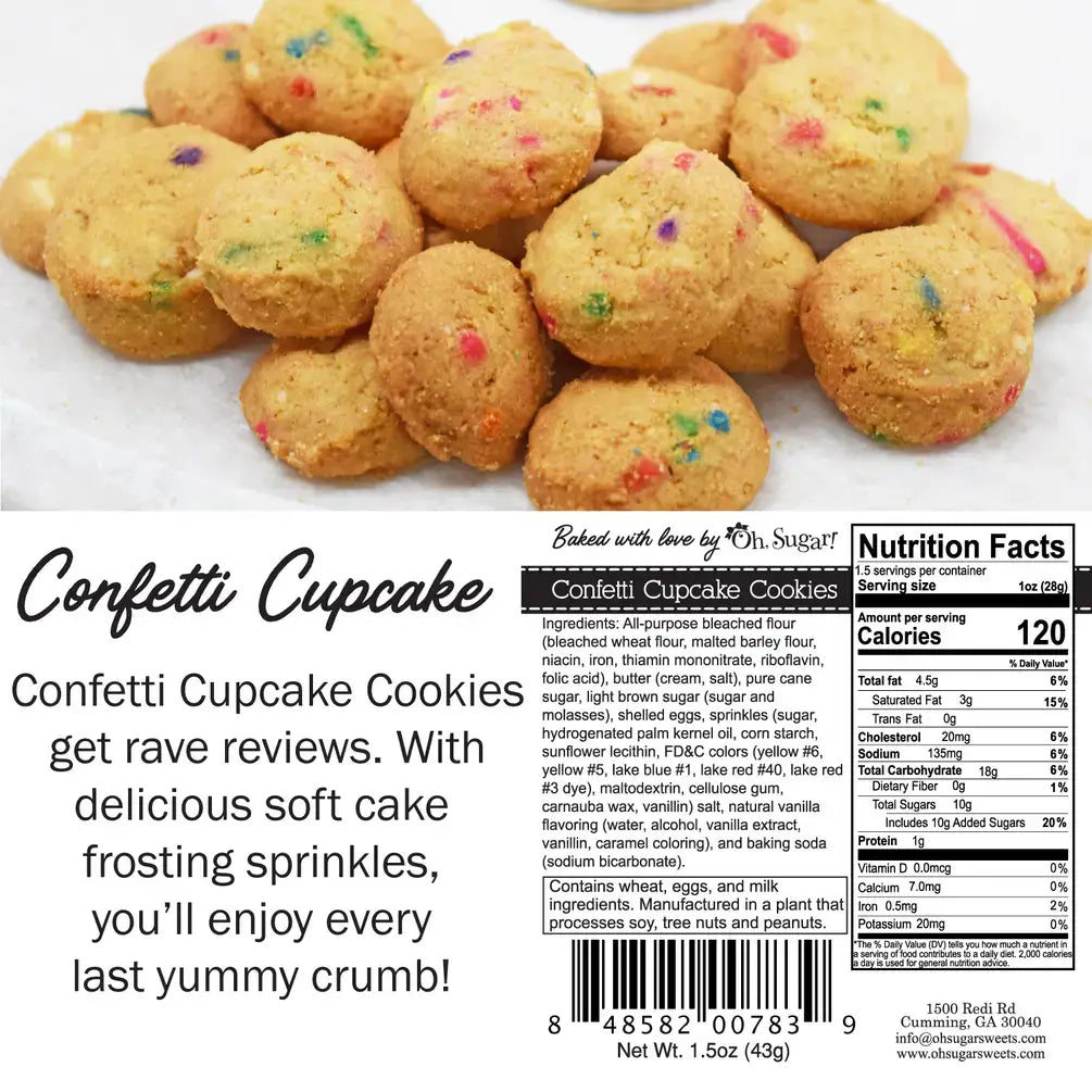 Cookie Bags - Everyday Mixed Flavor Bags - Small - 42 Bags: Four Assorted Flavors - 3 Jars each flavor Oh, Sugar!