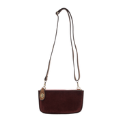 Corduroy Mini Handbag Wristlet in Wine Joy Susan Crossbody