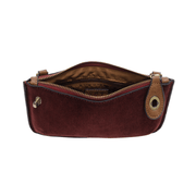 Corduroy Mini Handbag Wristlet in Wine Joy Susan Crossbody