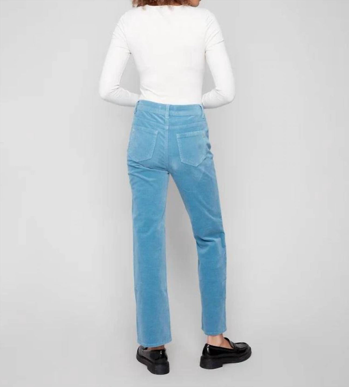 Corduroy Straight Leg Pants, Denim Charlie B Casual Pant