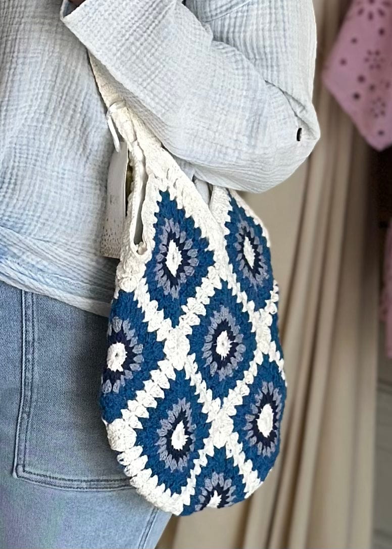 Cotton Crochet Shoulder Bag Two’s Company Shoulder