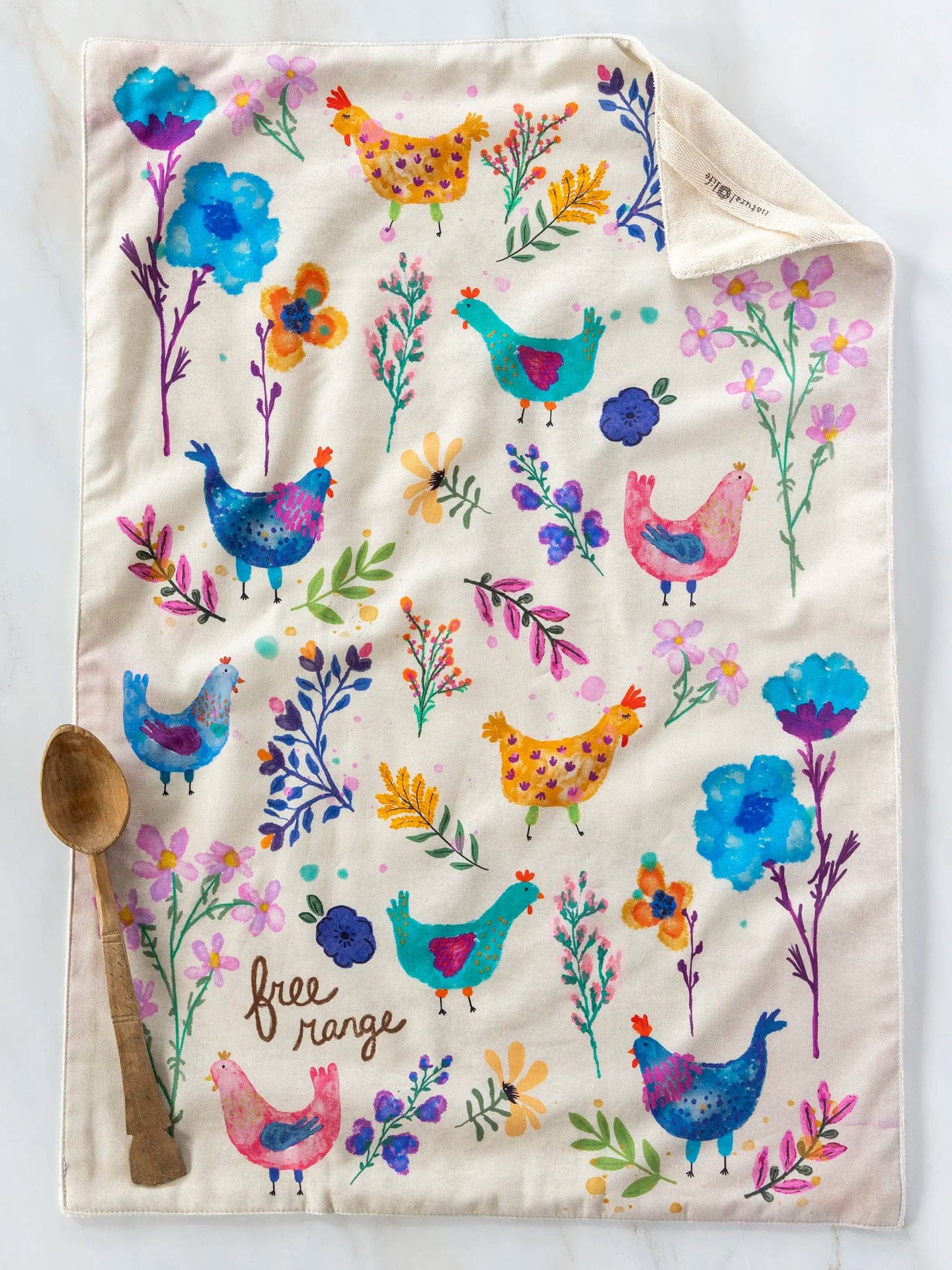 Cotton Kitchen Towel Free Range Natural Life