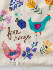 Cotton Kitchen Towel Free Range Natural Life