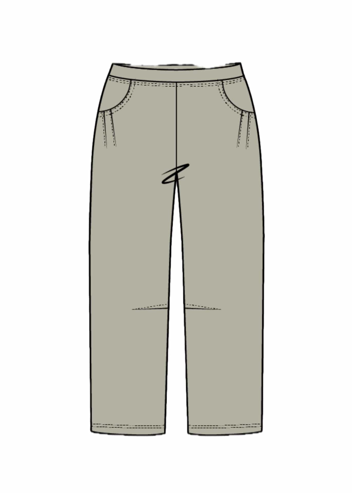 Cotton Slub Around Town Pant | Khaki Habitat Casual Pant Small