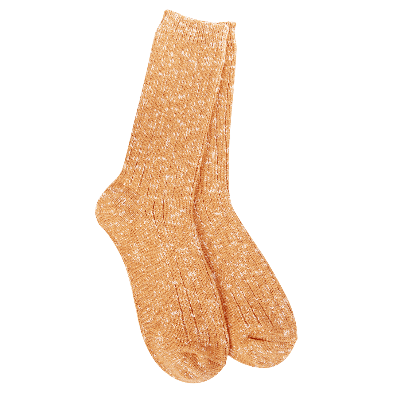 Cotton Slub Marled Crew Sock | World’s Softest World's Softest Socks Socks Orange
