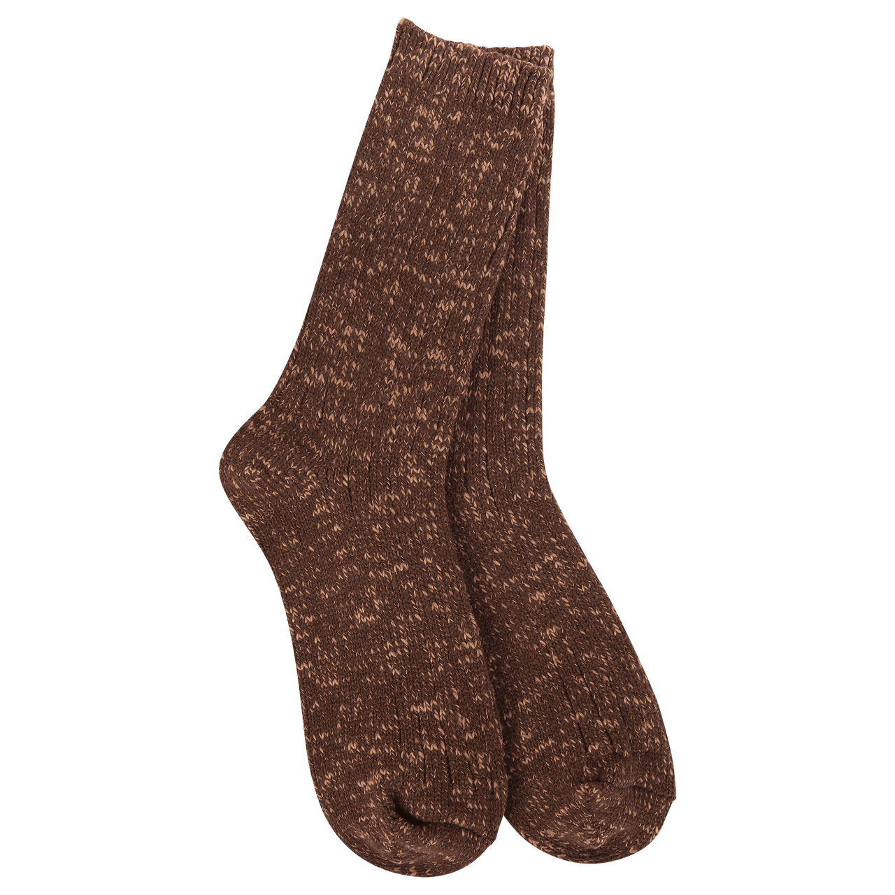 Cotton Slub Marled Crew Sock | World’s Softest World's Softest Socks Socks Coffee