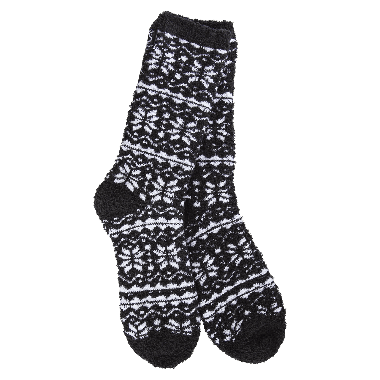 Cozy Collection Crew Sock World's Softest Socks Socks Fair Isle Black