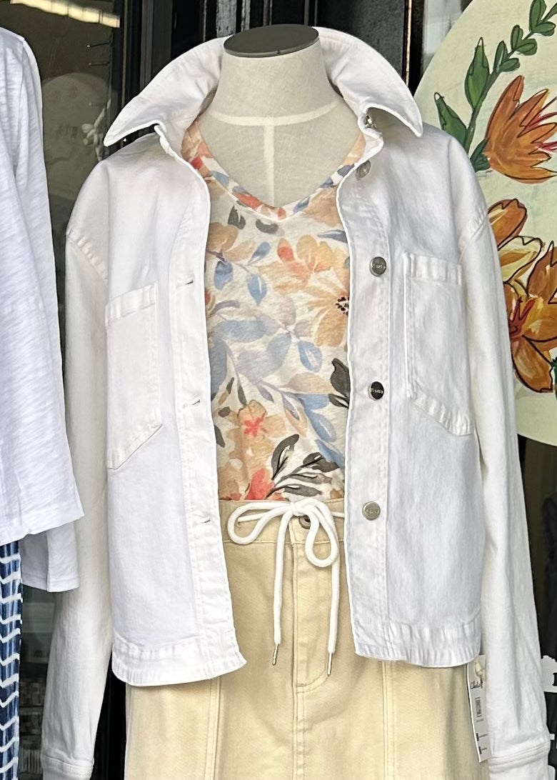 Creme Twill Woven Jacket Corwik | Renuar Jacket