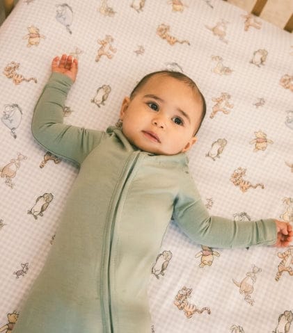Crib Sheet by Copper Pearl | Winnie the Pooh & Friends Carolina Baby aco Baby