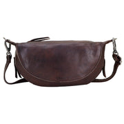 Crosby Handcrafted Leather Sling/Crossbody Bags: Brown Latico Leathers