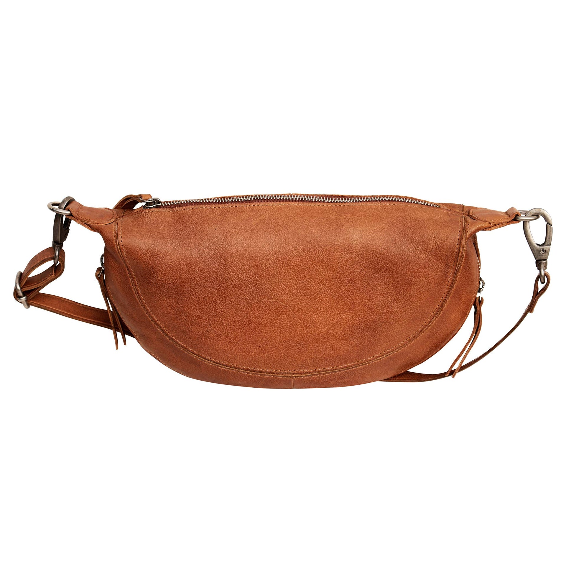 Crosby Handcrafted Leather Sling/Crossbody Bags: Camel Latico Leathers