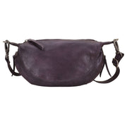 Crosby Handcrafted Leather Sling/Crossbody Bags: Eggplant Latico Leathers
