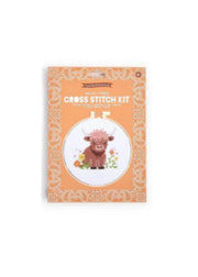 Cross-Stitch Embroidery Craft Kit by Wild + Free Two's Company Arts & Crafts Highland Cow
