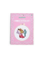 Cross-Stitch Embroidery Craft Kit by Wild + Free Two's Company Arts & Crafts Boot w Cactus
