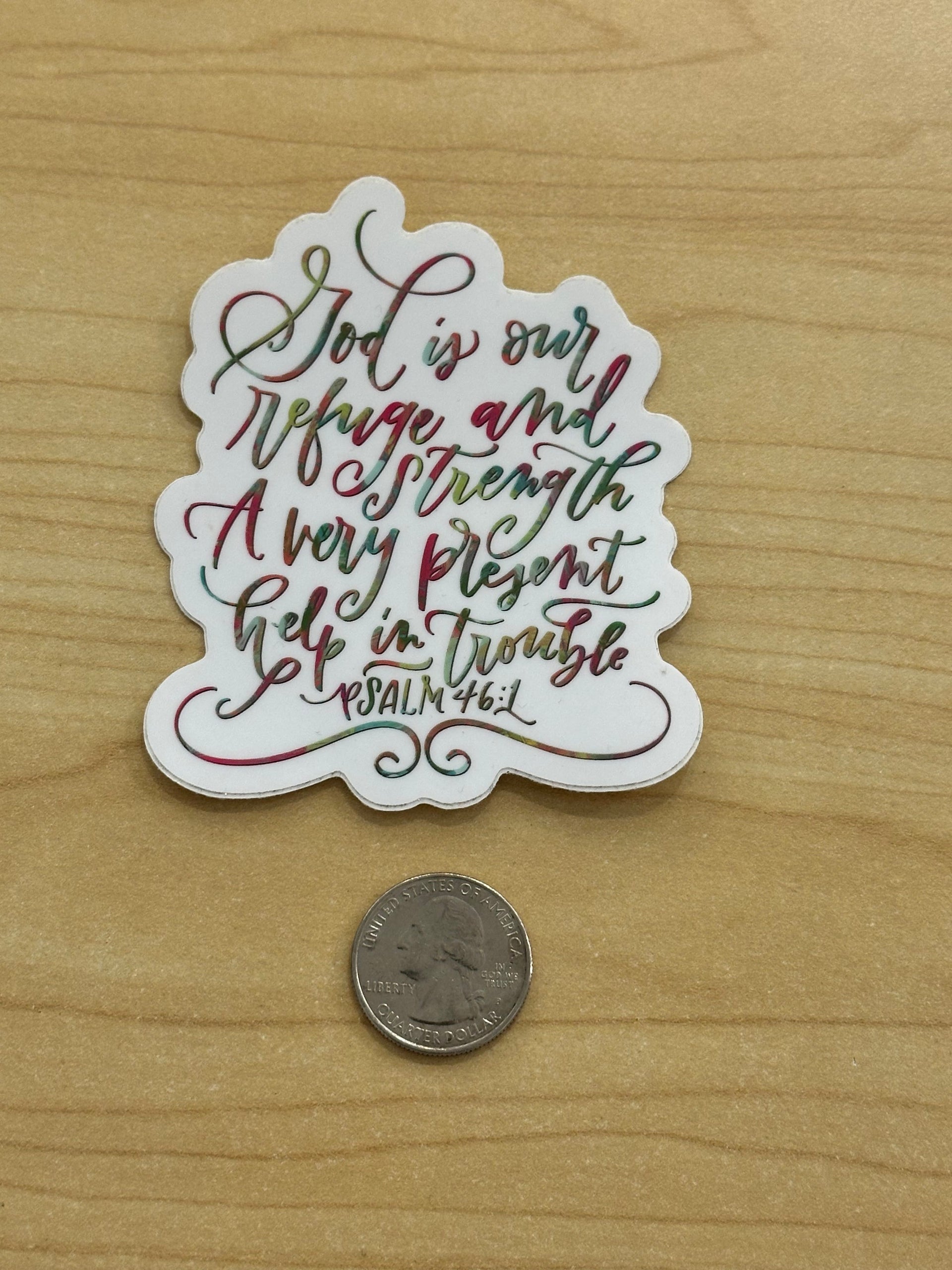 Decals | Krystal Whitten Krystal Whitten Decal Refuge & Strength / Large