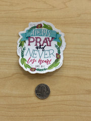 Decals | Krystal Whitten Krystal Whitten Decal Always Pray / Large