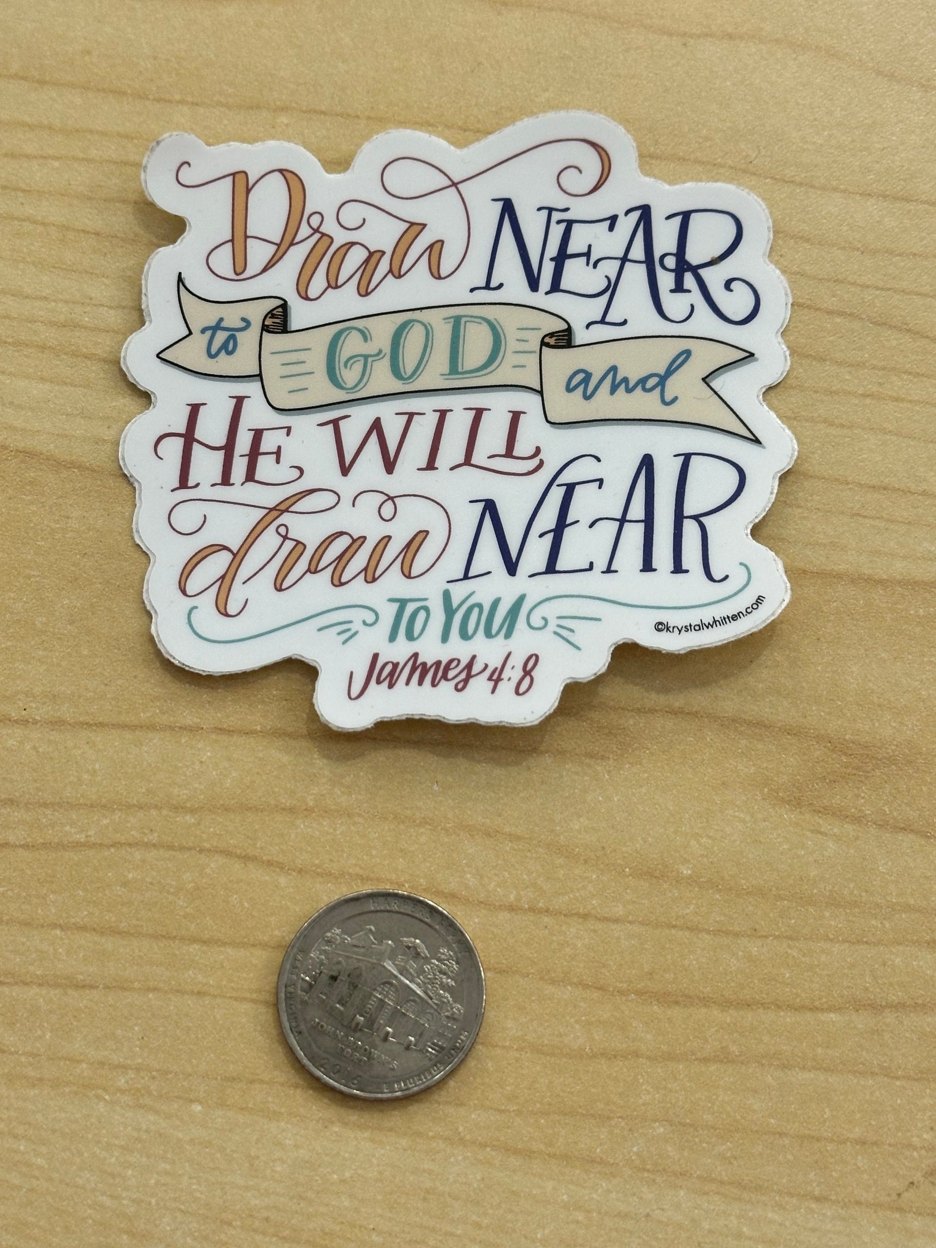 Decals | Krystal Whitten Krystal Whitten Decal Draw Near to God / Large