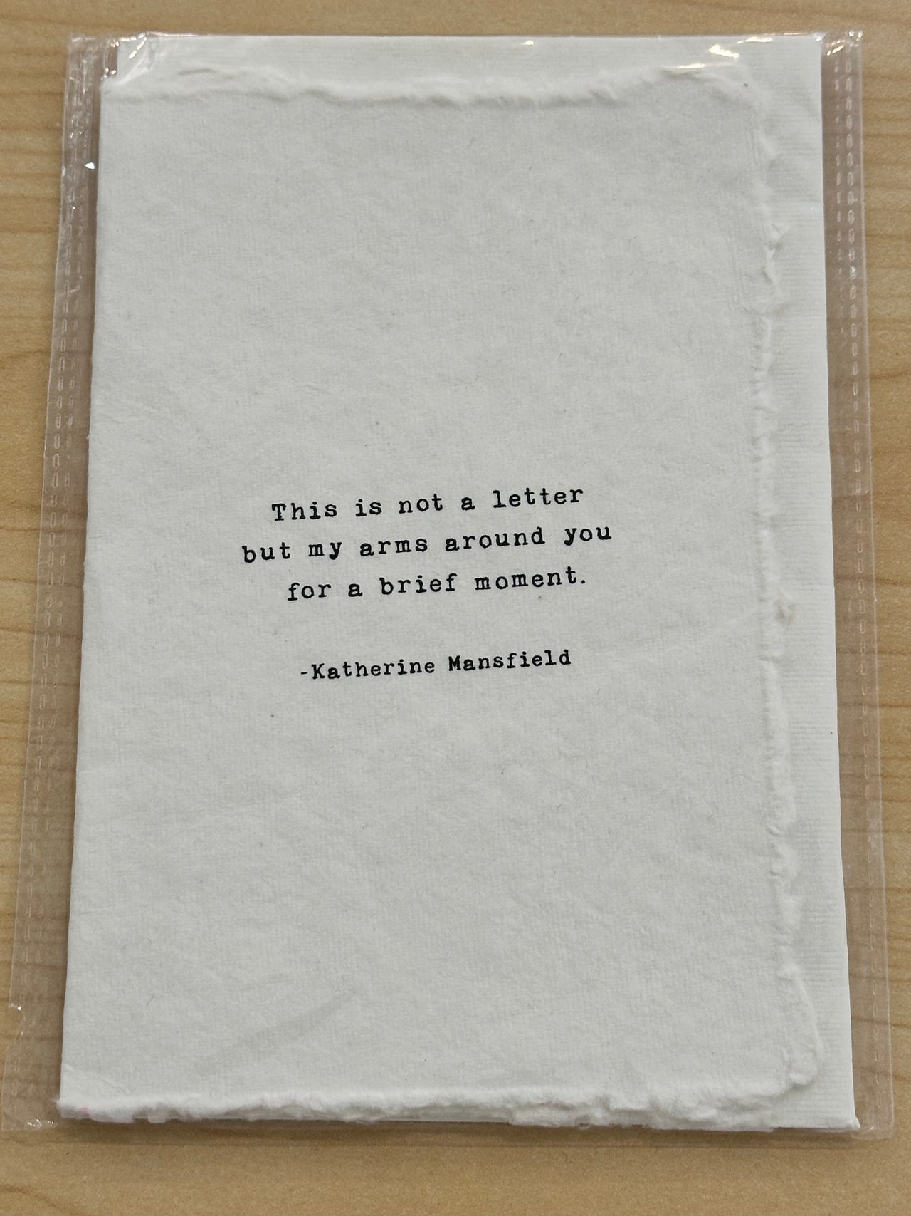 Deckled Edge Cards by Sugarboo Sugarboo Designs This is not a letter but a hug