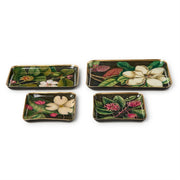 Decorative Metal Floral Trays Mattie B's Gifts & Apparel Small w Dogwood