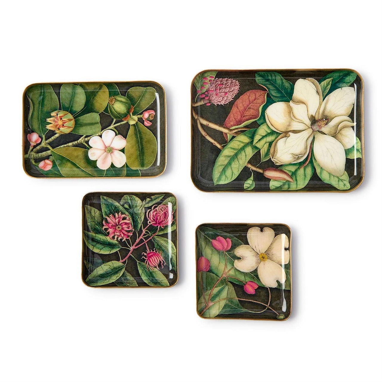 Decorative Metal Floral Trays Mattie B's Gifts & Apparel Small B