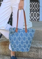 Denim Tote Bag in Bag Ganz Hobo