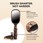 Detangling Hair Brush | Tortoise | Medium n Thick Hair TELETIES Hair Brush