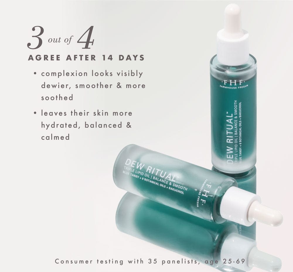 Dew Ritual Triple Lipid Facial Oil FarmHouse Fresh Skin Care