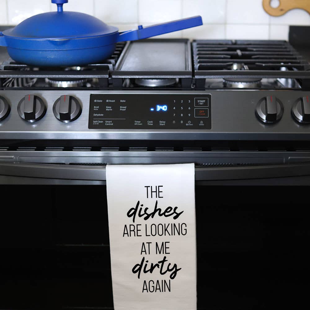 DISHES LOOKING DIRTY - TEA TOWEL Wildwood Landing