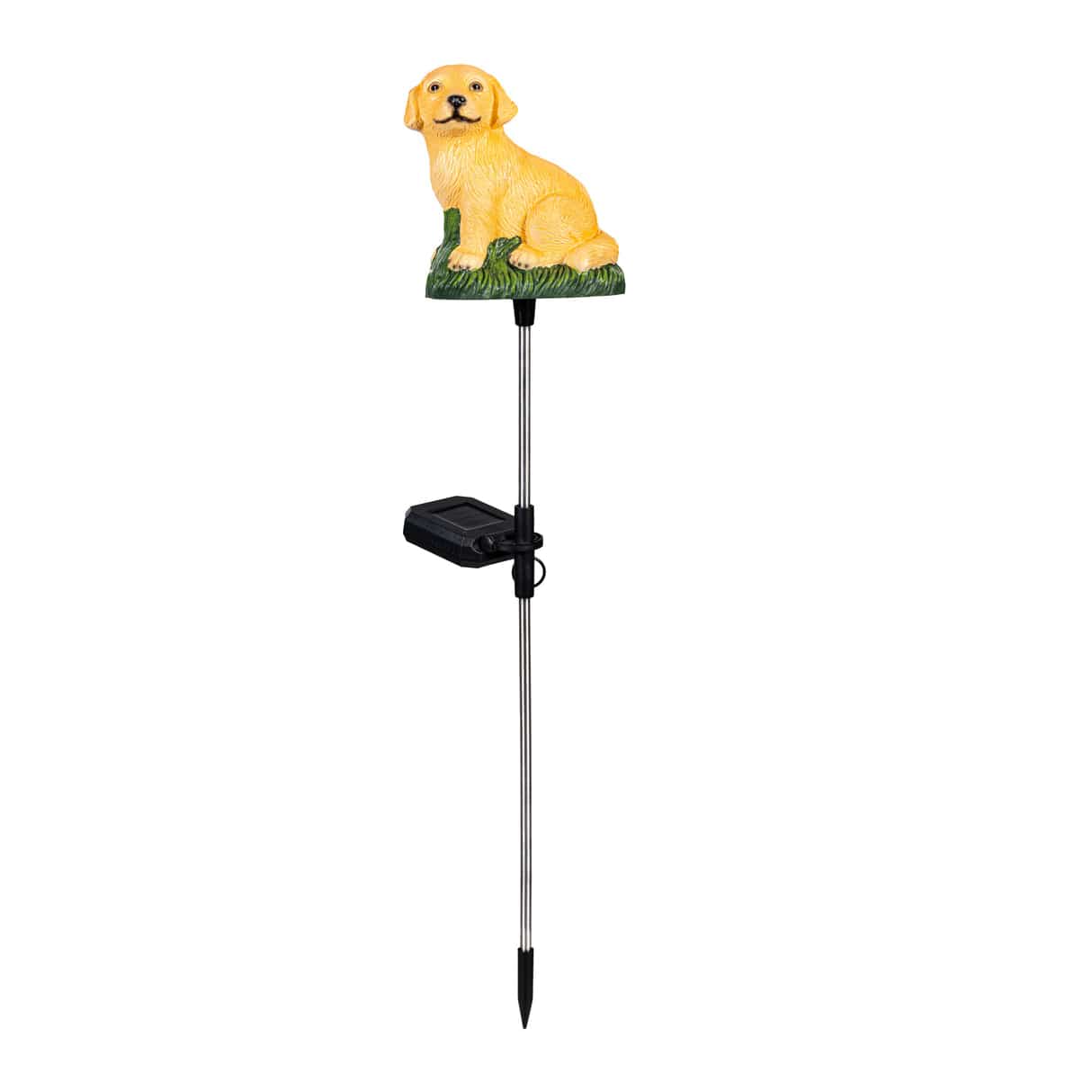 Dog with Sound Solar Garden Stake Evergreen Garden Stake