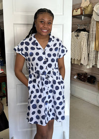 Thumbnail for Dot and Dash Dress by Charlie B Charlie B casual dress