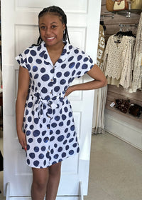 Thumbnail for Dot and Dash Dress by Charlie B Charlie B casual dress