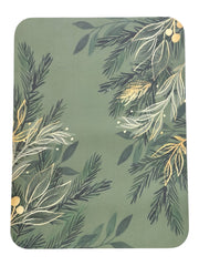 Drying Mat Shades of Green Pine Needles Evergreen Kitchen